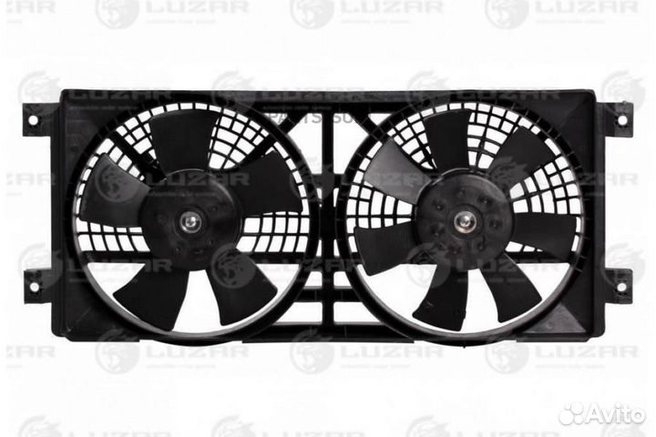 Luzar lfac1750 Э/вентилятор кондиц. для а/м SsangY