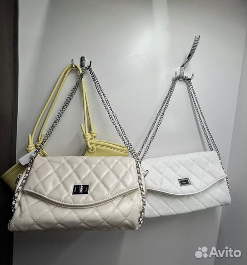 Клатч сумка (белая и бежевая)