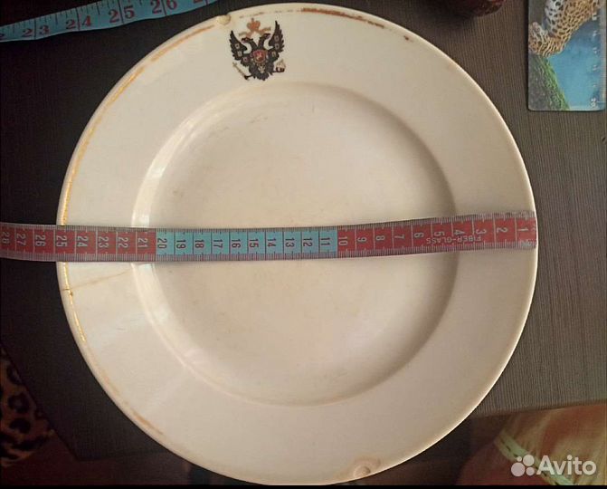 Тарелка антиквариат ифз 19 век. Клеймо Александр 2