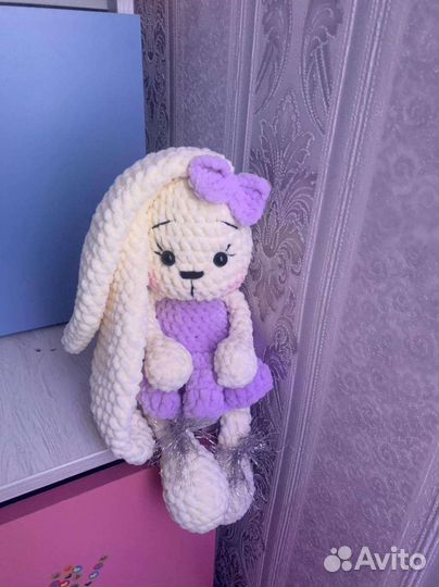 Зайка ручной работы 30 см