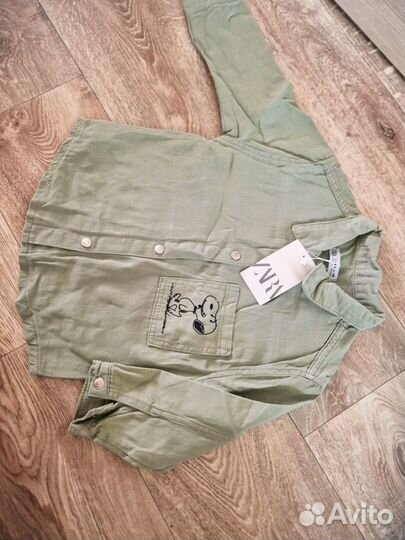 Джинсовая рубашка детская