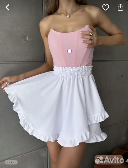 Юбка женская белая