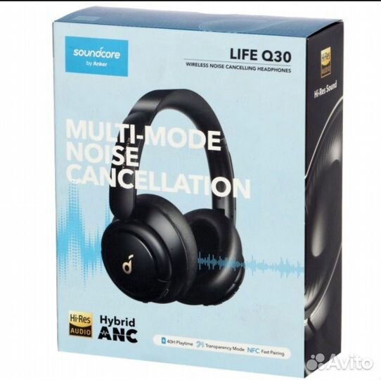 Наушники Soundcore Life Q30 Black (A3028)