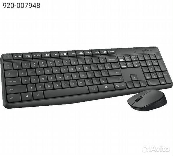 Комплект Клавиатура/мышь Logitech MK235 Беспроводн