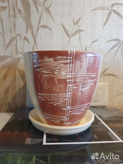 Горшок керамический для цветов новый