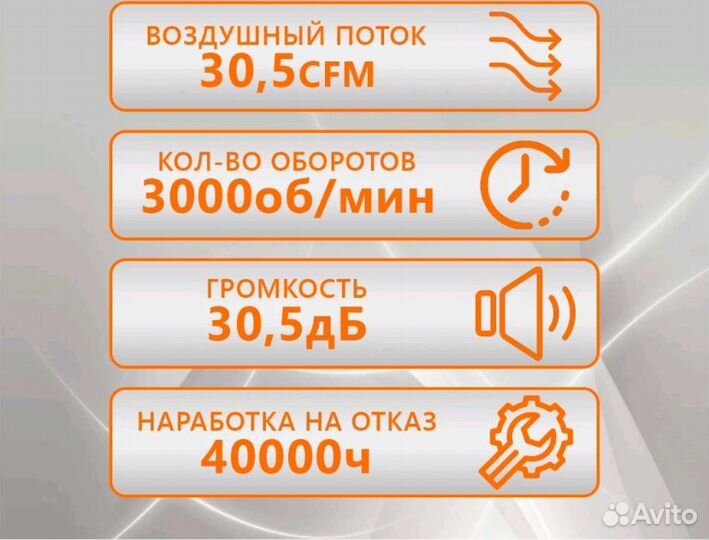 Корпусные вентиляторы Gembird 80мм, 3pin,30см