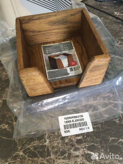 Подставка для салфеток из дуба новая