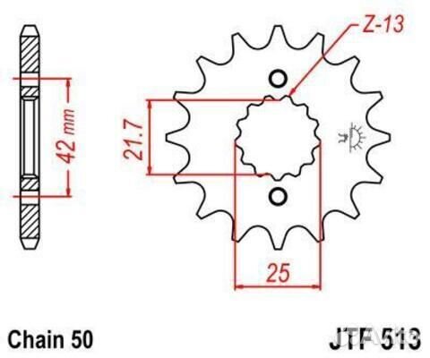 Звезда ведущая JTF513 17