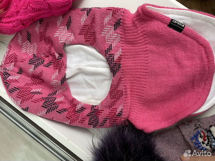 Зимние шапочки для девочки