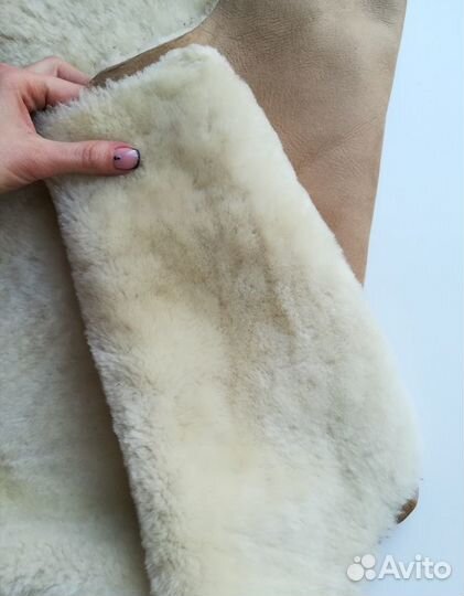 Дубленочный материал, овчина дабл-фейс