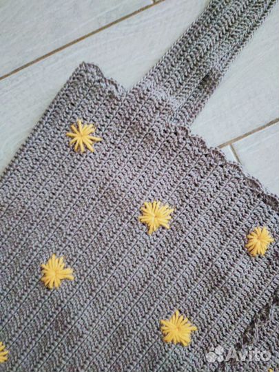 Топ крючком с вышивкой