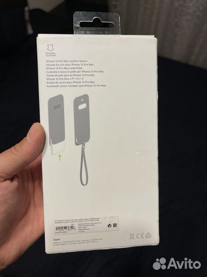Оигинальный чехол Apple leather Sleeve 12 pro max