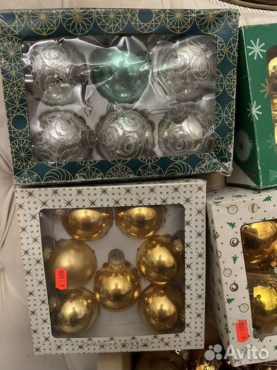Елочные игрушки стекло.Германия