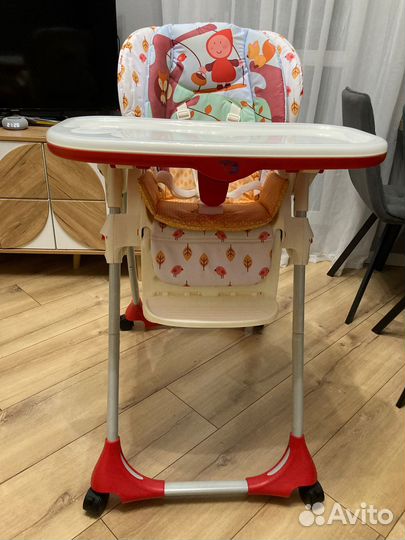 Стульчик для кормления chicco polly