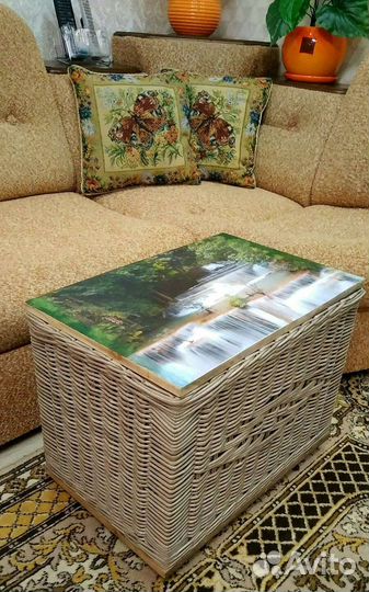 Сундук плетеный для дома и дачи