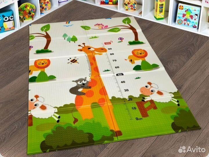 Детский коврик для ползания новый (заводской брак)