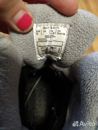 Зимние ботинки reima для девочки