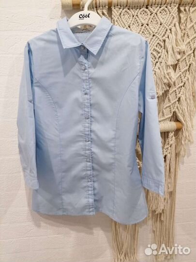 Голубая блузка для девочки