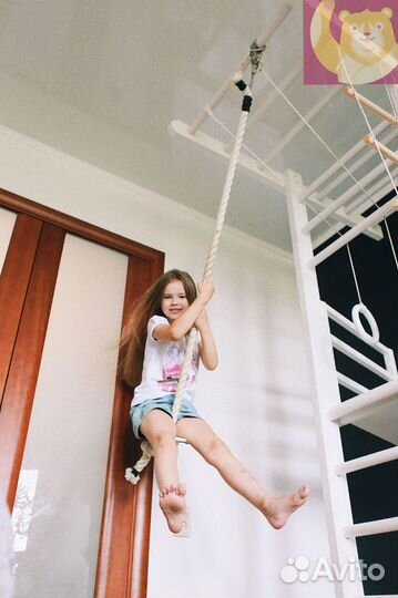 Шведская стенка с балконом и аксессуарами