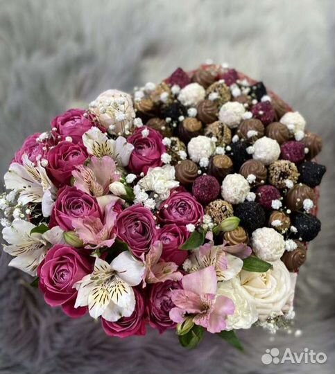 Сладкие букеты из конфет