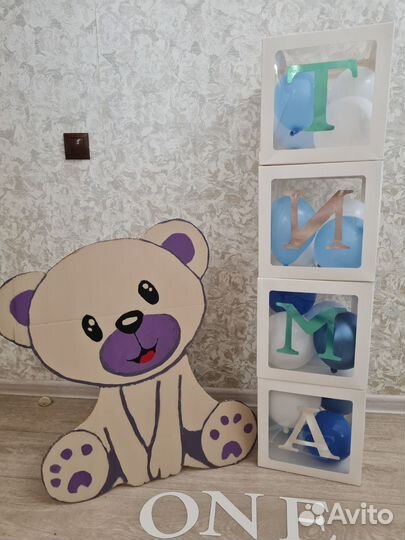 Кубики на день рождение декор