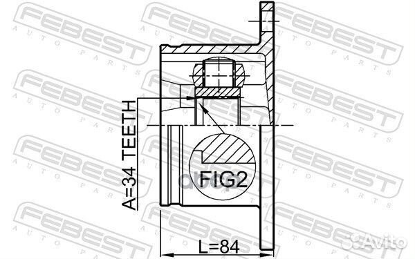 Шрус 1711a4 Febest