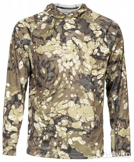 Simms Hoody SolarFlex LS Crewneck - Print, р.L