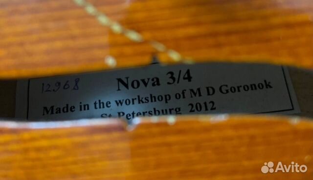Скрипка Горонок Nova 3/4 2012г объявление продам