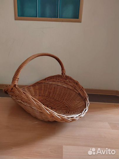 Корзинка и плед для фотосессии новорождённых