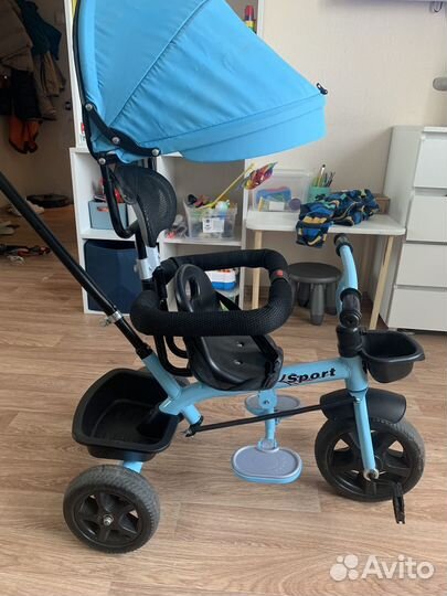 Велосипед коляска с ручкой