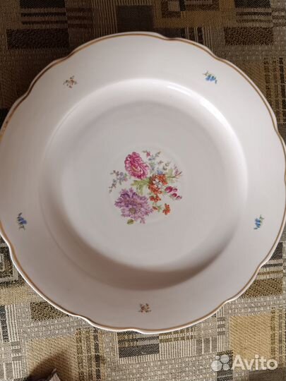 Блюдо фарфор Дулево 37 см диаметр