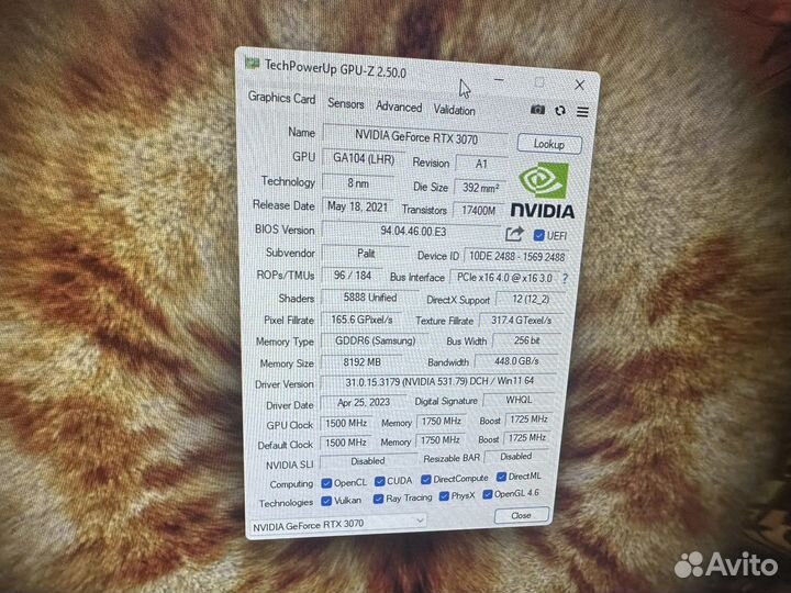 Palit rtx 3070 lhr 8gb