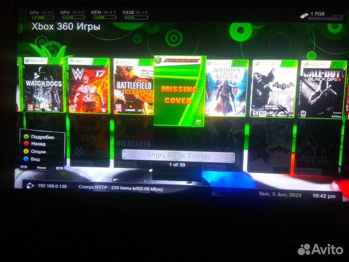 Игровая консоль xbox 360s 500gb freeboot 70 игр