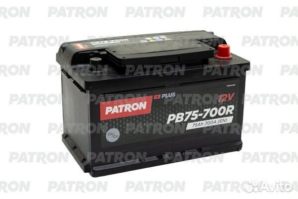 Patron PB75-700R Аккумулятор patron plus 12V 75AH