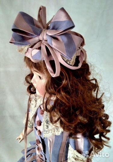 Платье и боннет для куколок 62-67 см