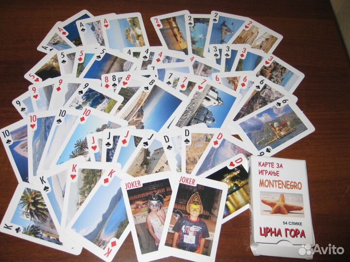 Игральные карты Франция Черногория Египет