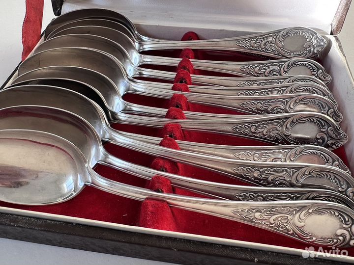 Столовые ложки Мельхиор Фаберже