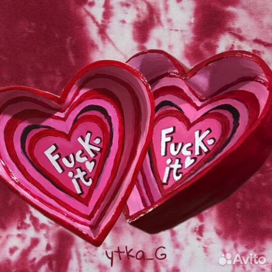 Пепельница Тарелочка декоративная из глины