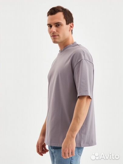 Футболка мужская minaku Basic line MAN цвет серый, размер 50