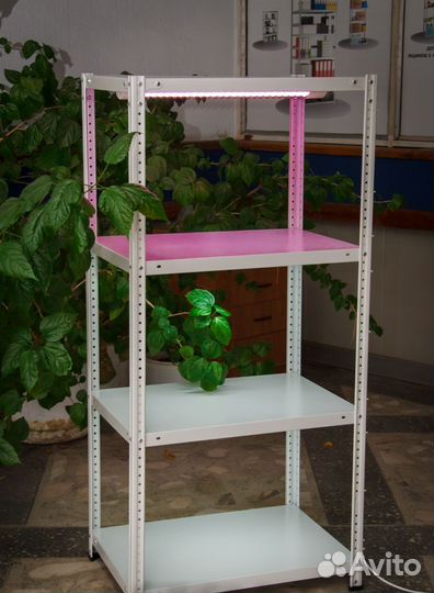 Стеллаж для рассады, цветов, теплицы, микрозелени