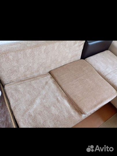 Кожаный угловой диван бу