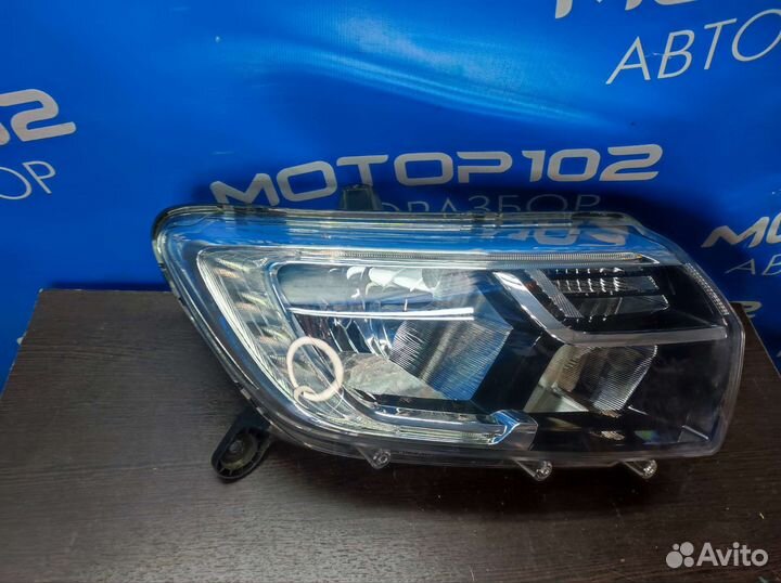 Правая фара с дхо Renault Logan 2 Рест