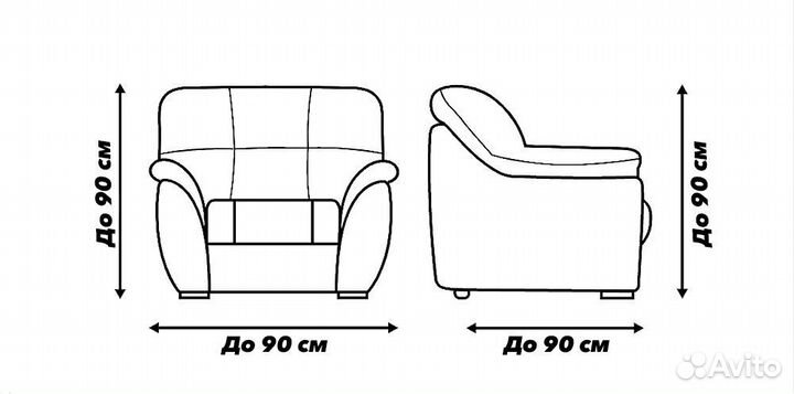 Набор чехлов на диван и два кресла, Зеленый