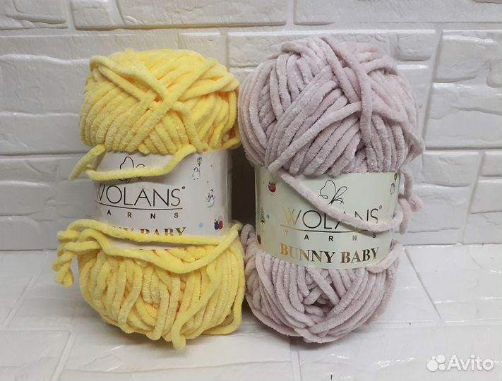 Нежная плюшевая пряжа Wolans Bunny Baby