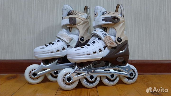 Ролики раздвижные Ridex Twist Brown, р. 31-34