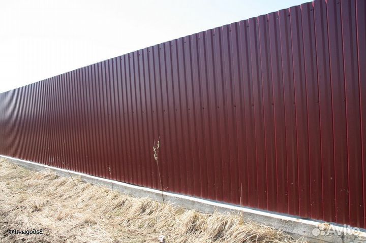 Забор из профнастила