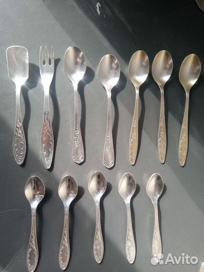 Мельхиоровые чайные и кофейные ложки