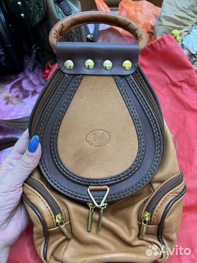 Женская сумка рюкзак из натуральной кожи