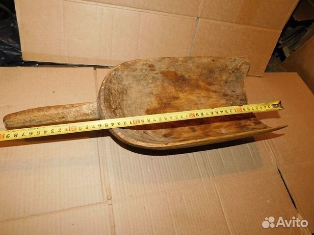 Большой, старинный, мучной-зерновой совок ри-рс