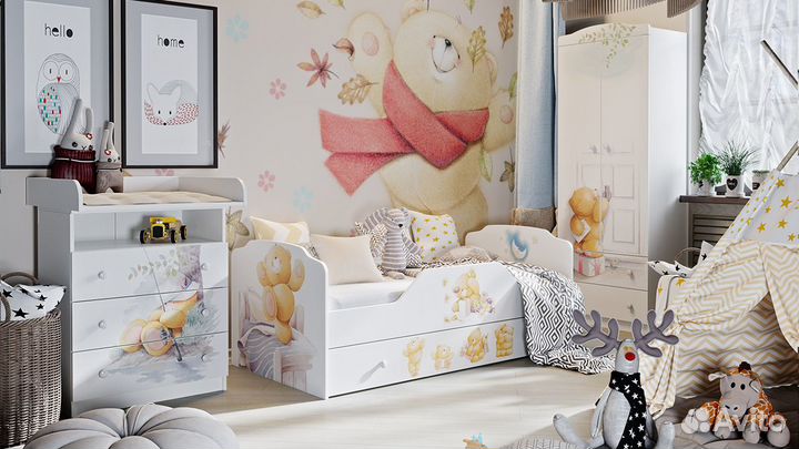 Продам комплект мебели «Тедди» (детская спальня)